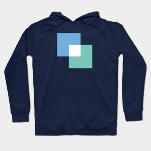 Blue green boxes Hoodie